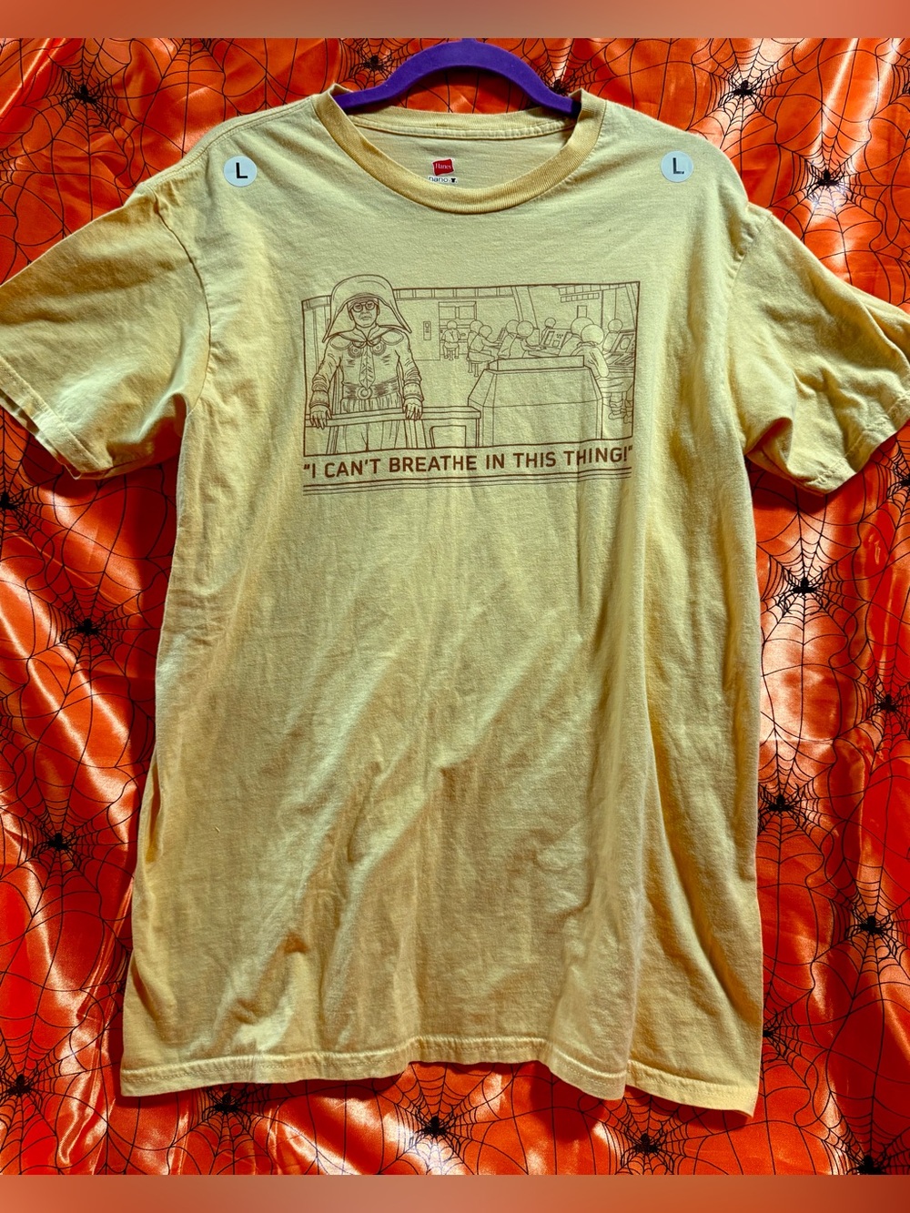 🔥Dark Helmet From the 1987 Sci-fi Comedy film Spaceballs Graphic T-shirt Size L